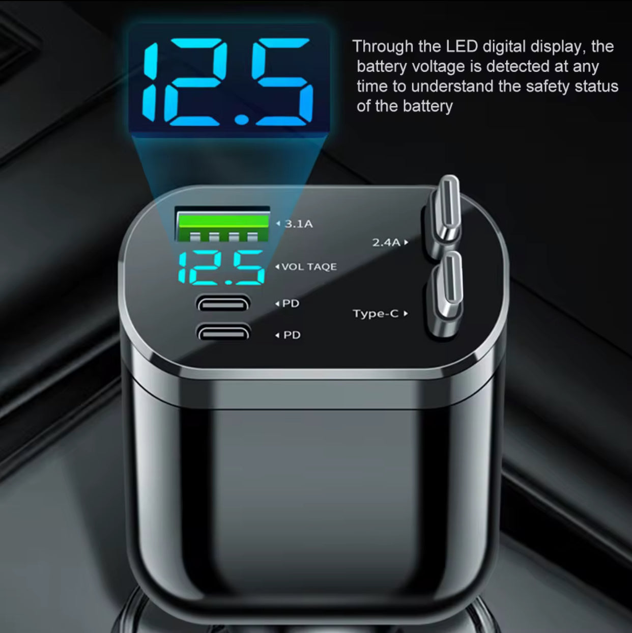 Chargeur de voiture 5 en 1 M4