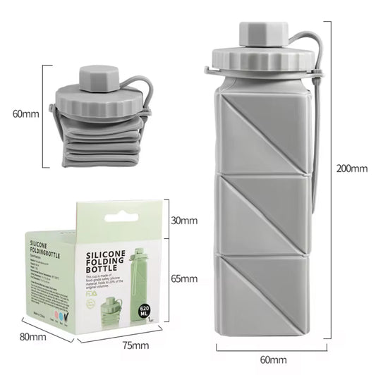 Bouteille d’eau pliable en Silicone - 620 ml